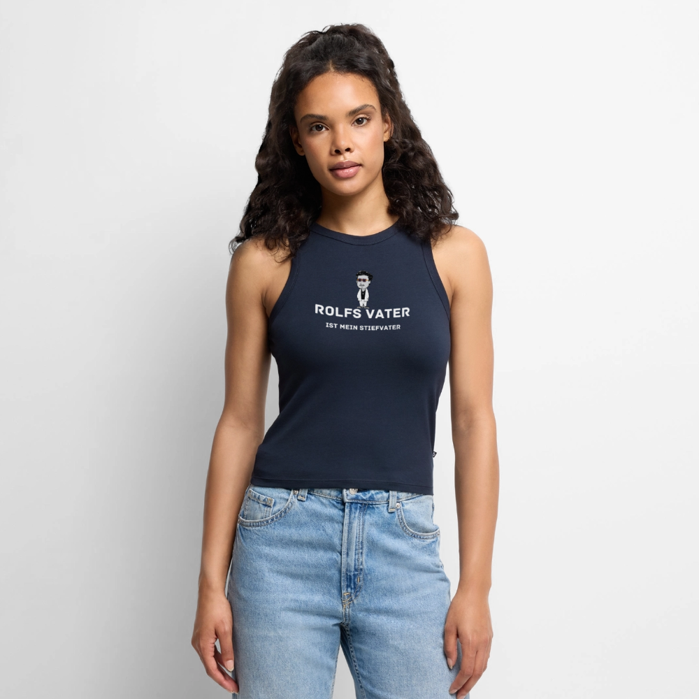 Rolfs Vater- Frauen Cropped Tank Top - Navy
